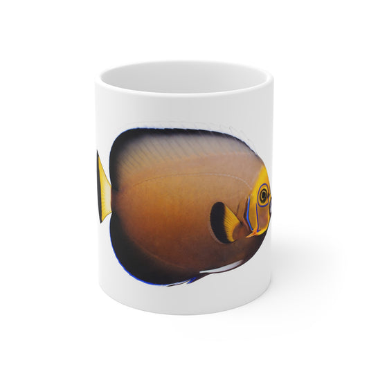 Conspicuous Angelfish Coffee Mug – Colorful Aquarium Fish 11oz Ceramic